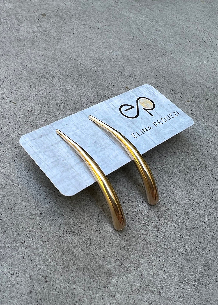 Curved Drop Earrings