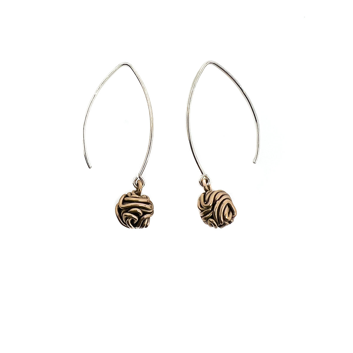 Metal Knot Earrings