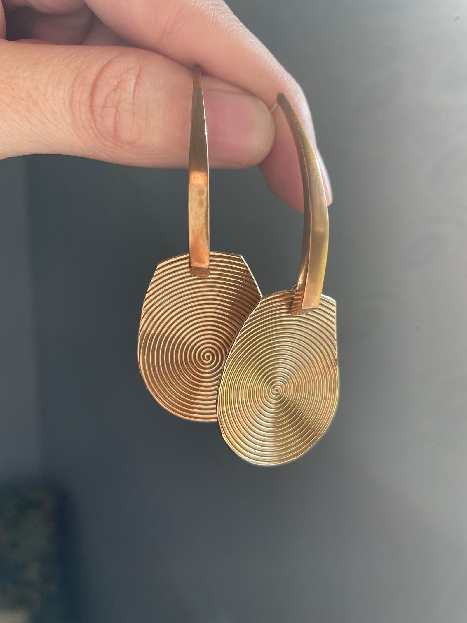 Cocoon Bronze Earrings