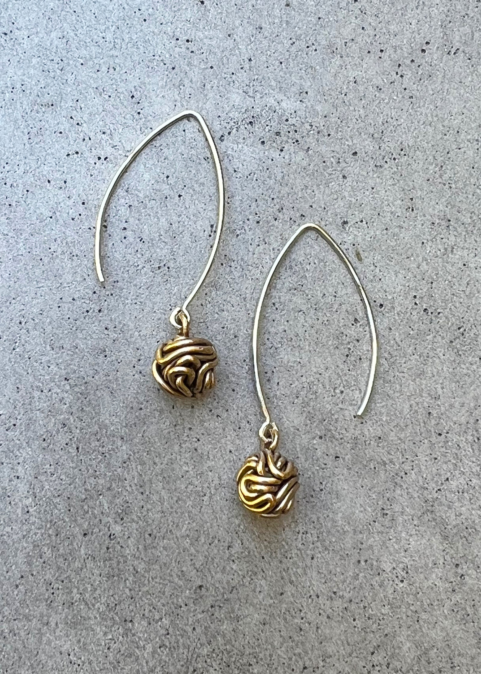 Metal Knot Earrings