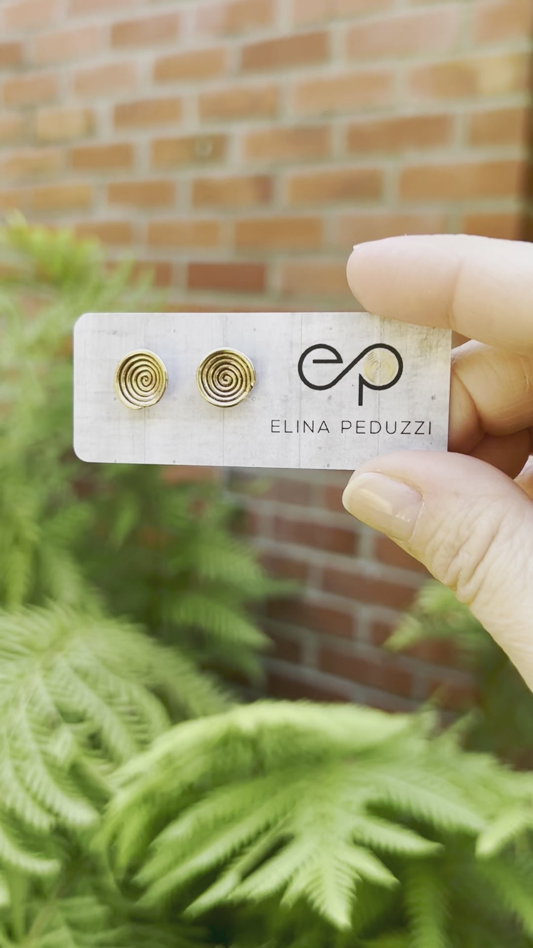 AYO Concave Spirals Stud Earrings