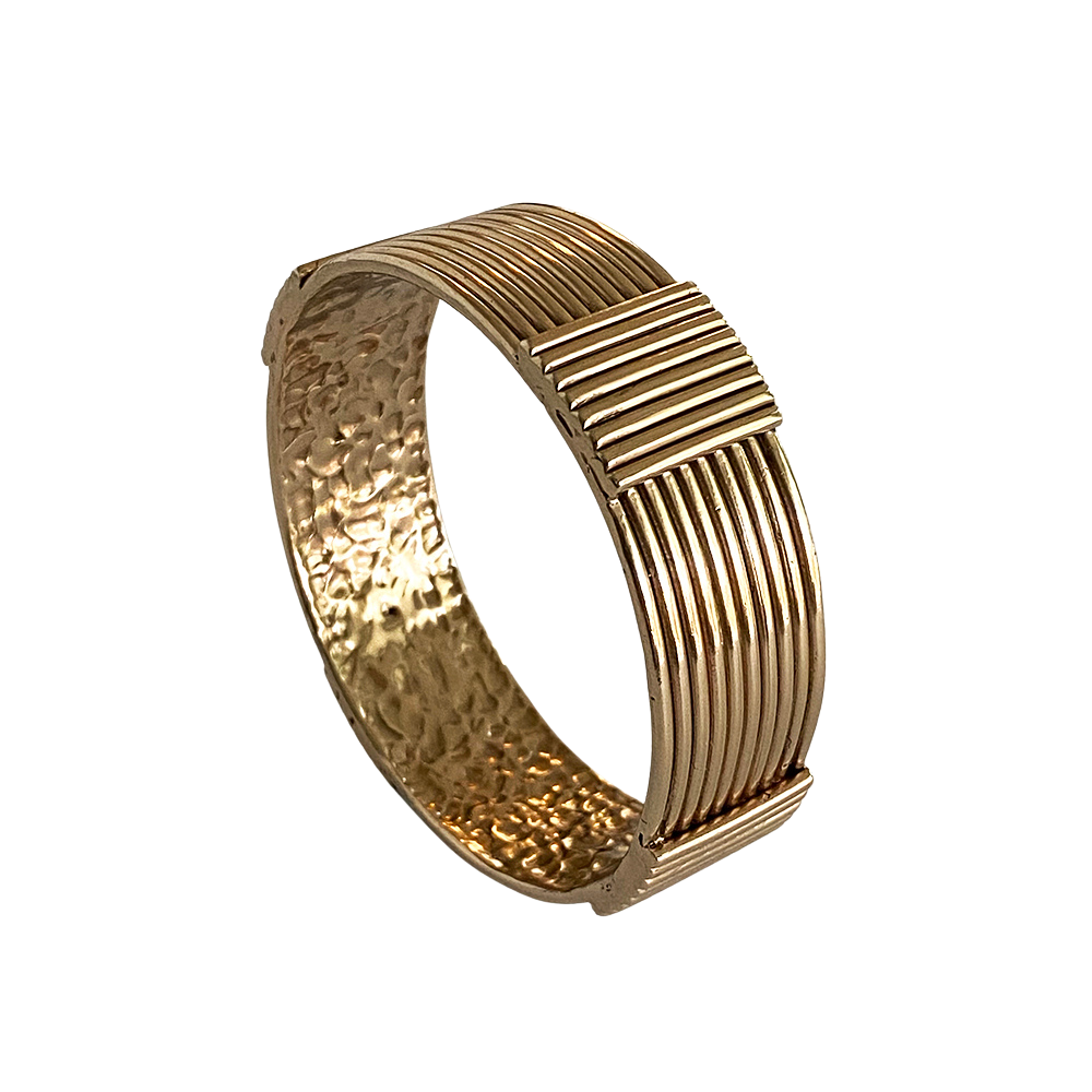 Lined Bronze Bracelet