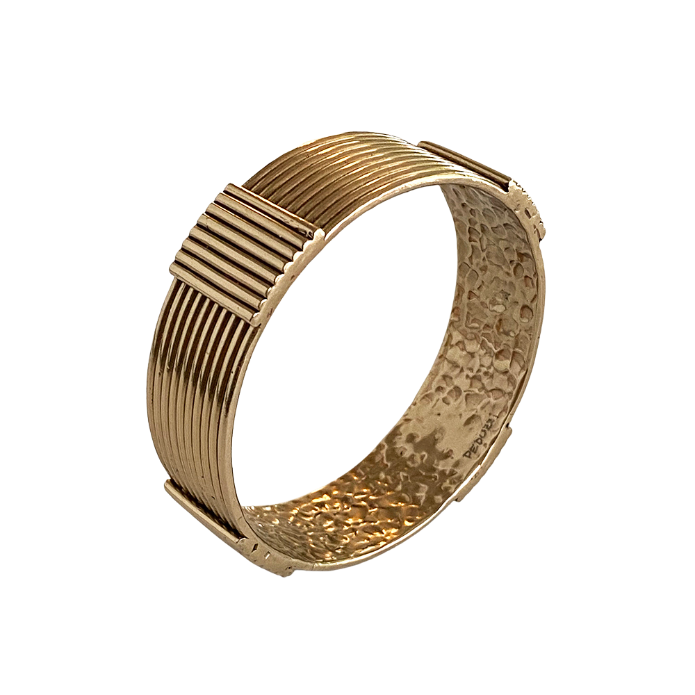 Lined Bronze Bracelet