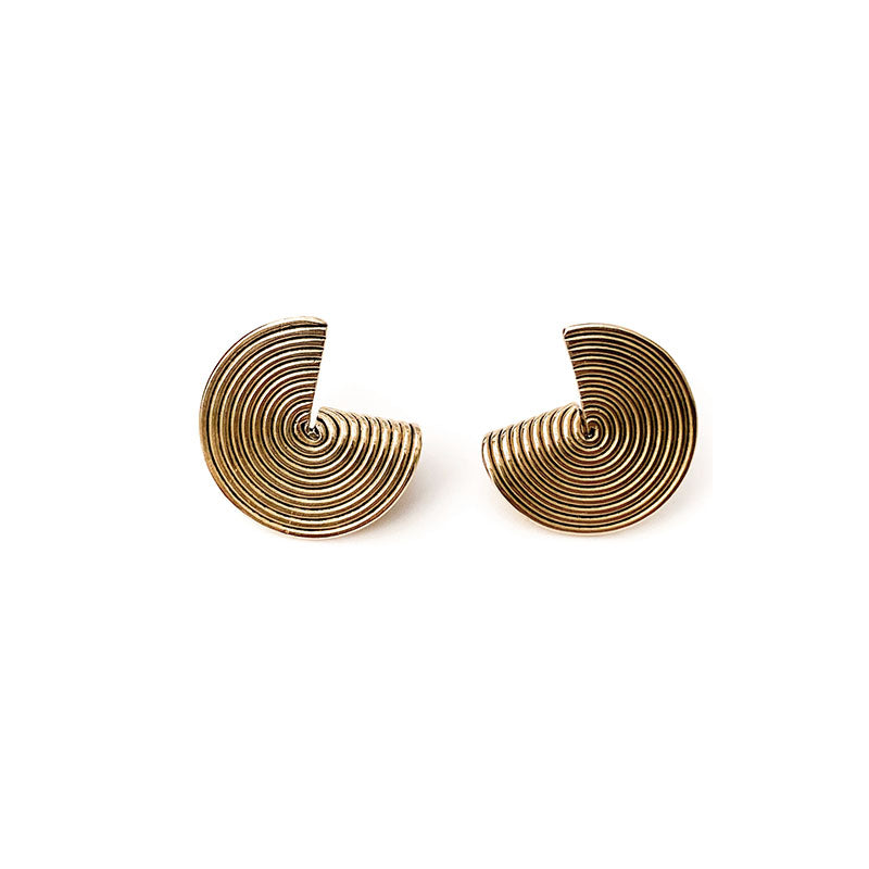 Folded Post Earrings