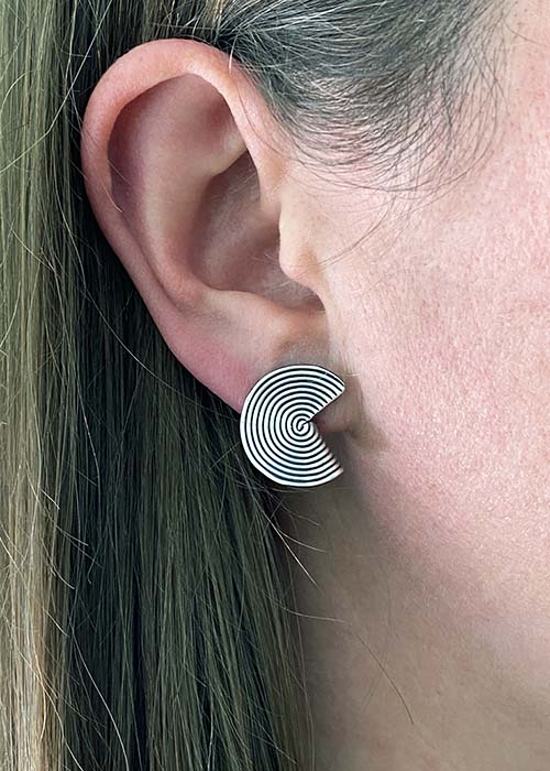 Folded Post Earrings