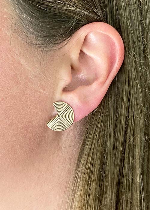 Folded Post Earrings