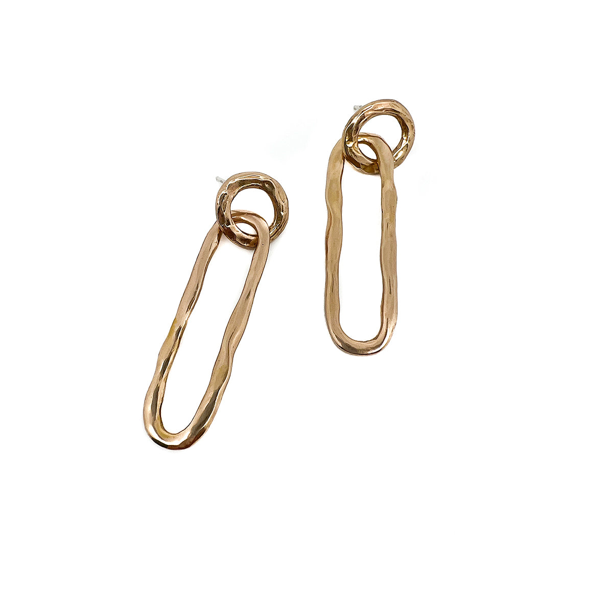 Circle and Link Earrings