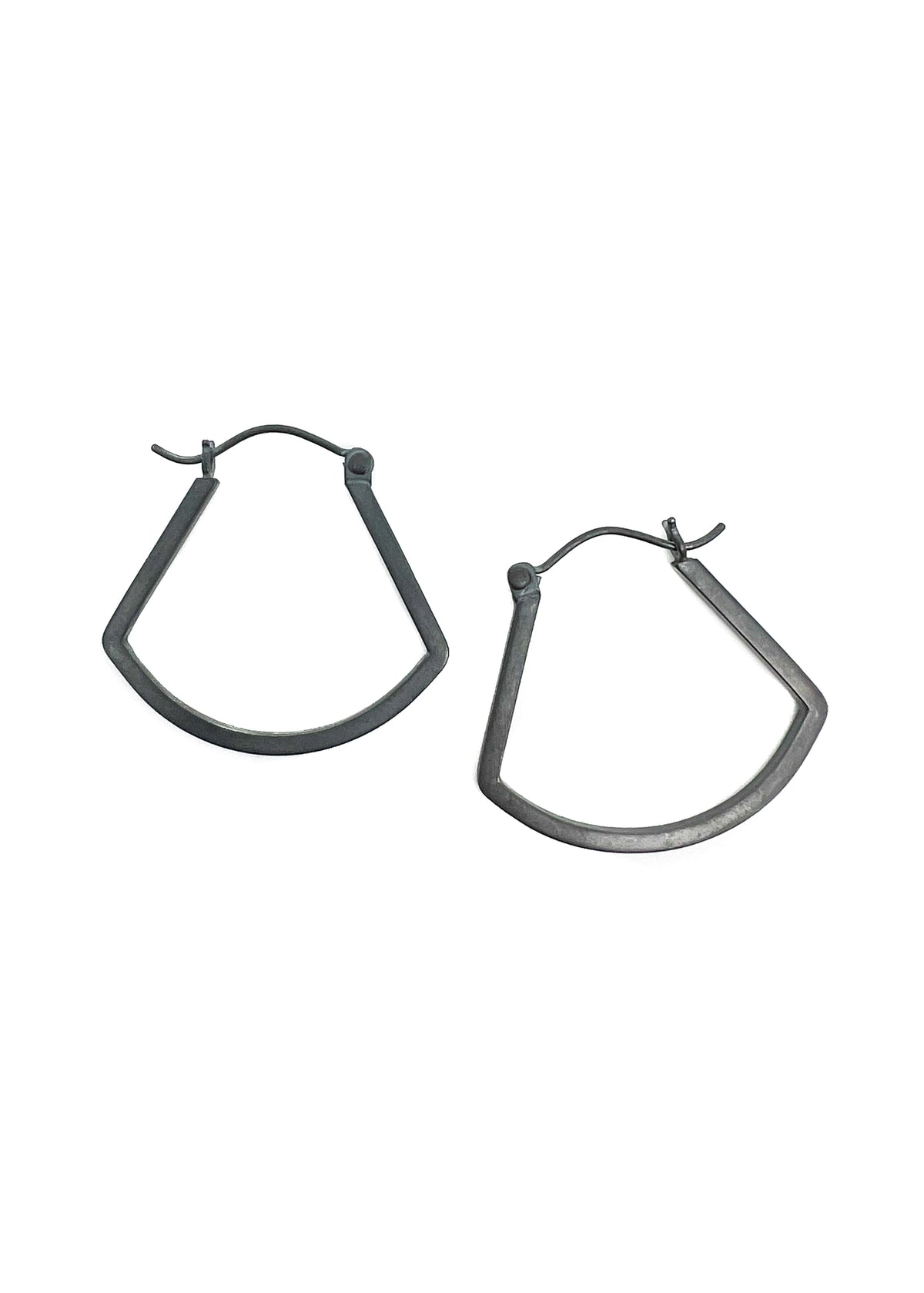 ELOK Oxidized Silver Hoops