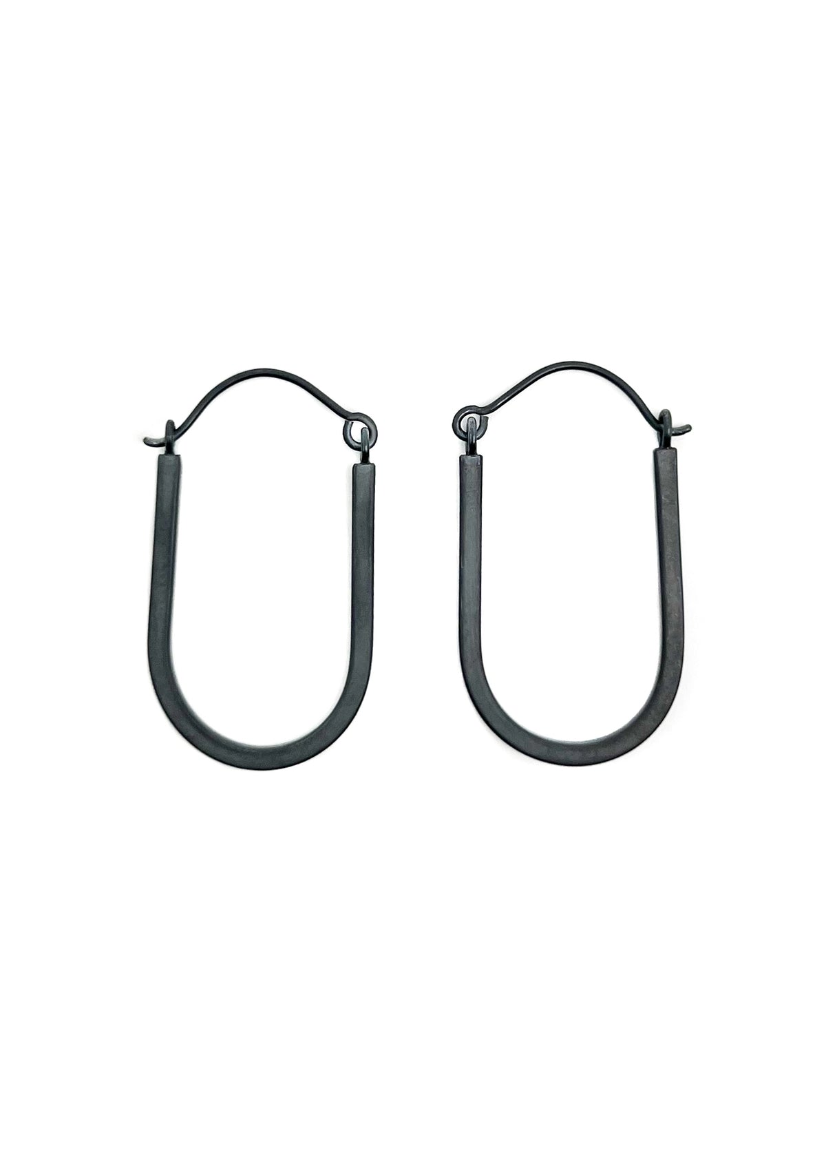 MAWAR Silver Hoops
