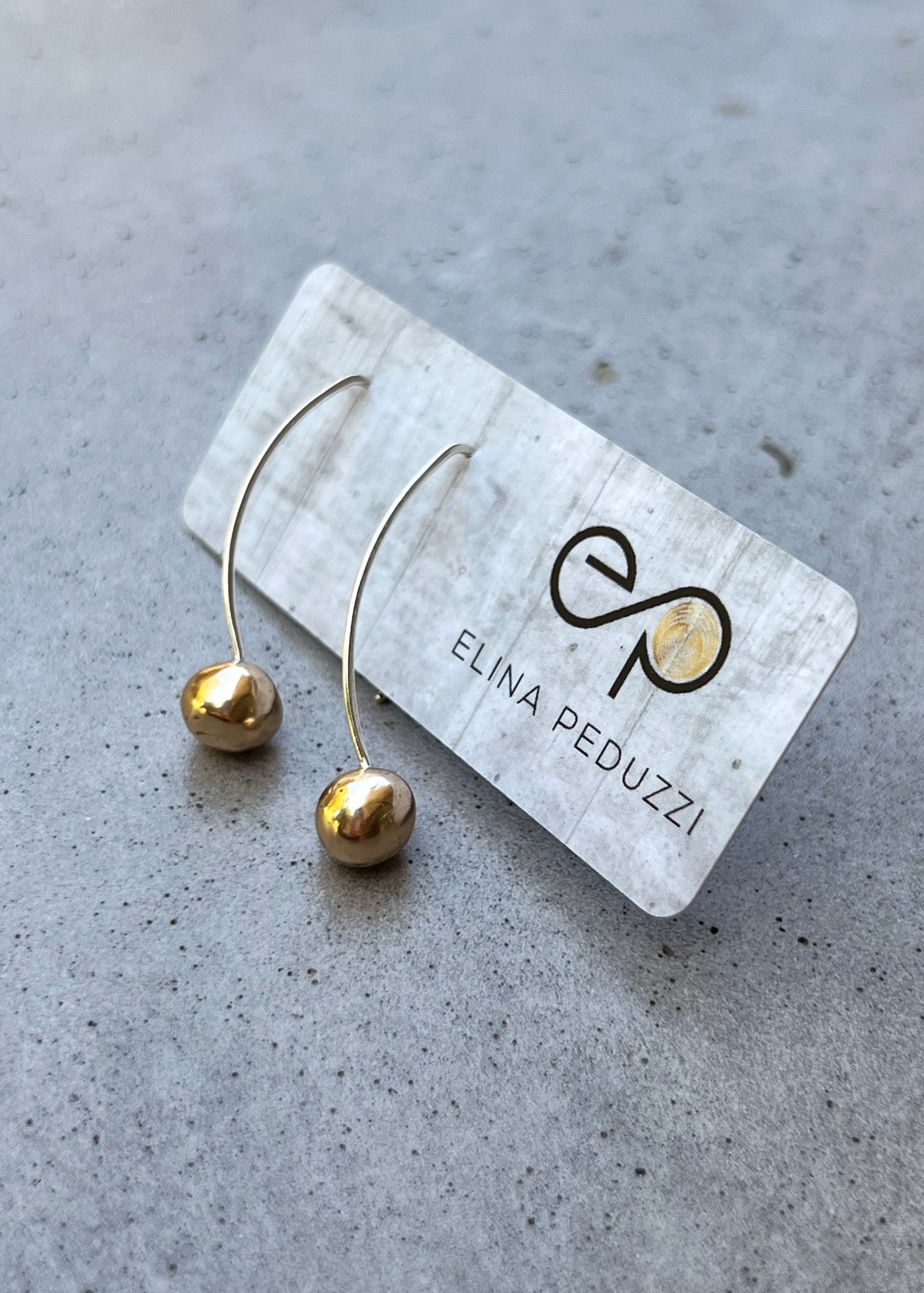 Metal Pearls Drop Earrings