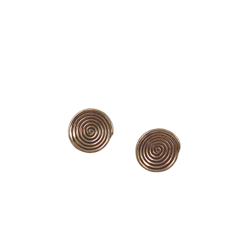 AYO Concave Spirals Stud Earrings