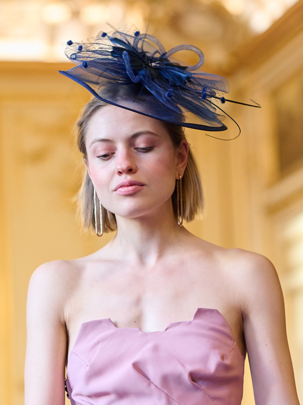 Bronze Long Oval Hoops