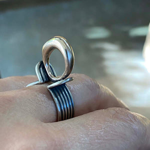 Bimetal Silver and Bronze Ring